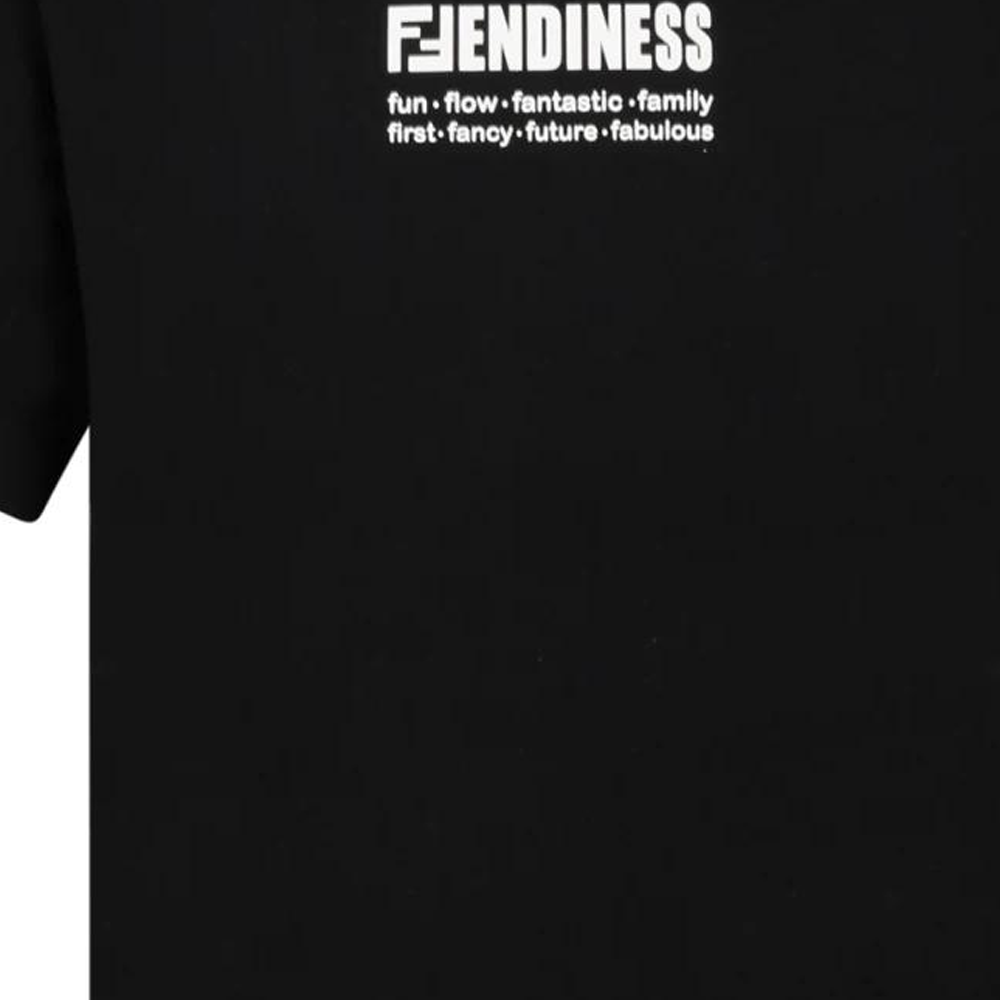Kaos Pendek FENDI dengan Motif Gambar/Cetak, Cocok untuk Pria dan WanitaF-52