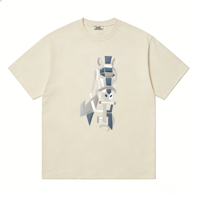 HERMES Kaos Logo Seri Huruf, Unisex '"COD '"  HE - 11