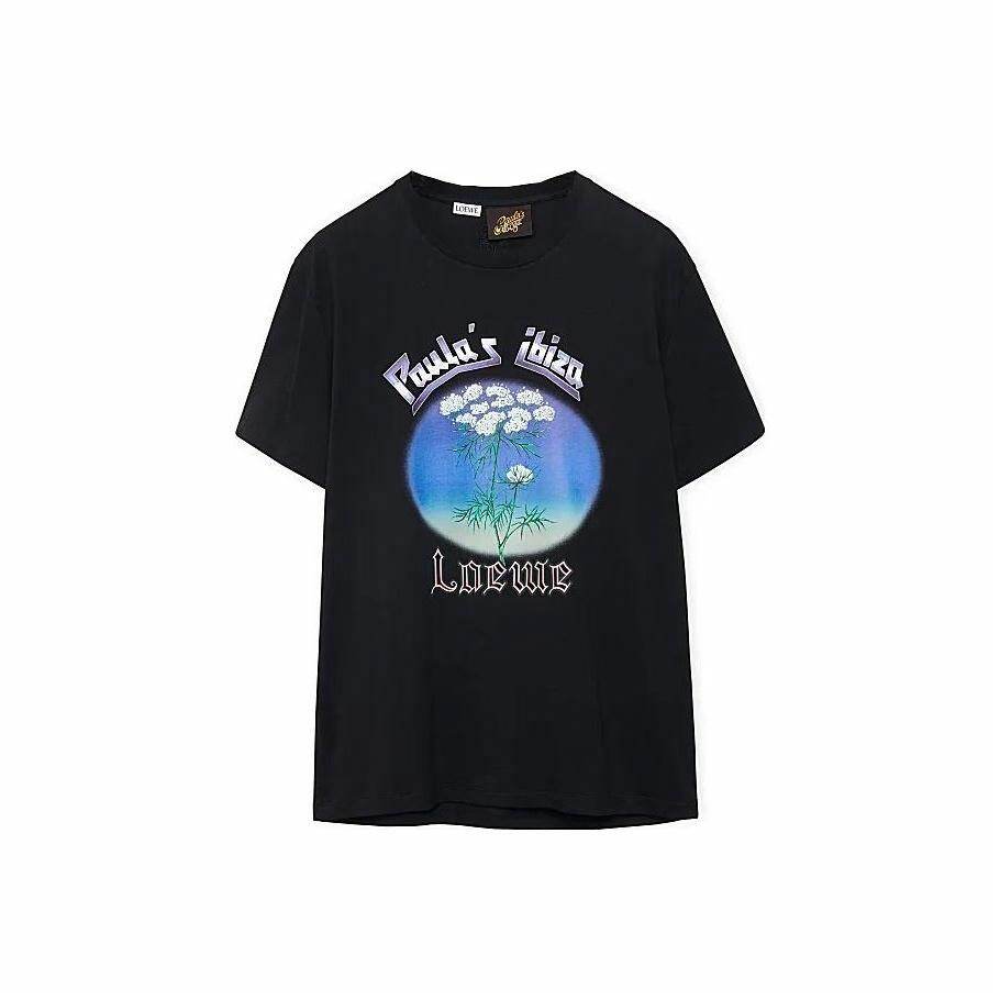 Kaos Pendek LOEWE dengan Motif Gambar/Cetak, Cocok untuk Pria dan Wanita -LE-12