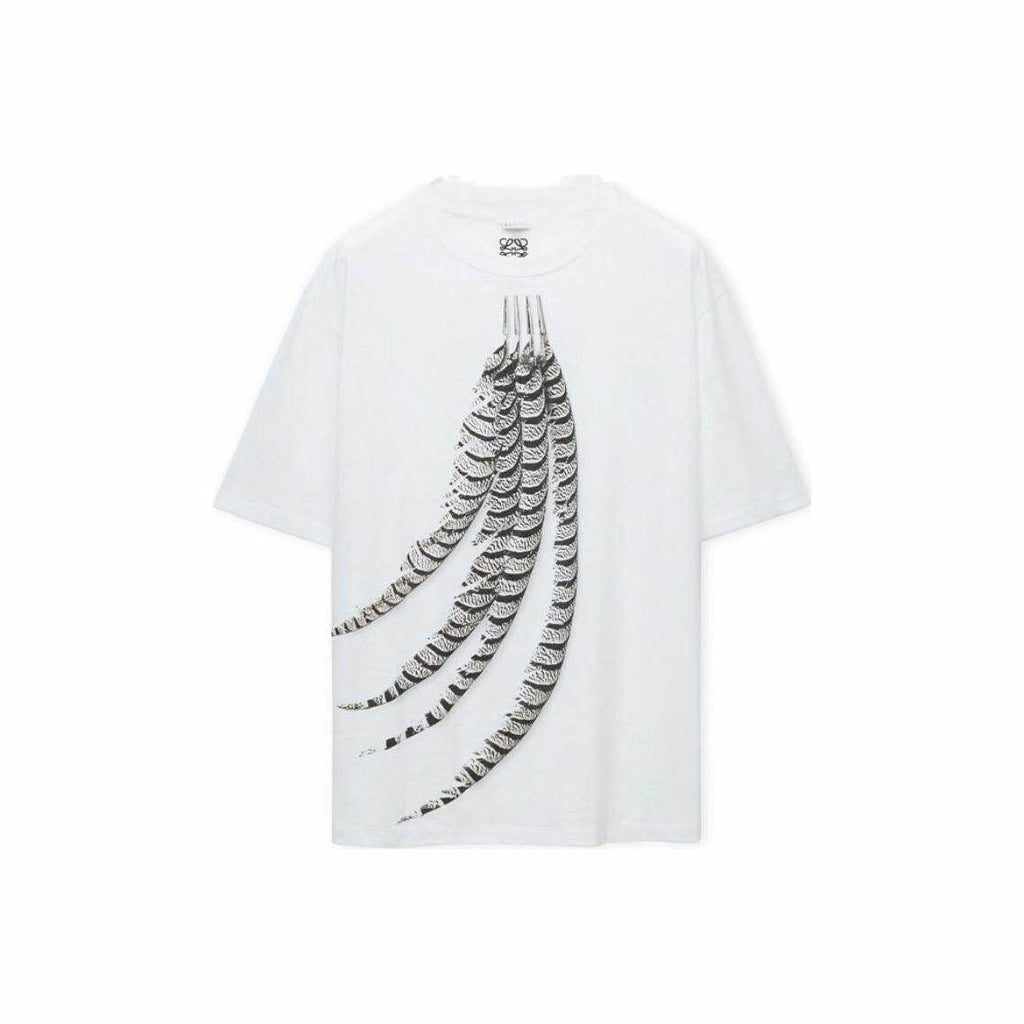 Kaos Pendek LOEWE dengan Motif Gambar/Cetak, Cocok untuk Pria dan Wanita -LE-14