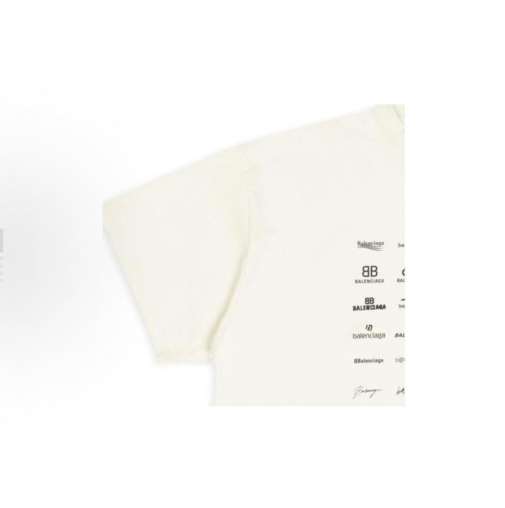 BALENCIAGA Kaos Logo Seri Huruf, Unisex '"COD '"  BA-2