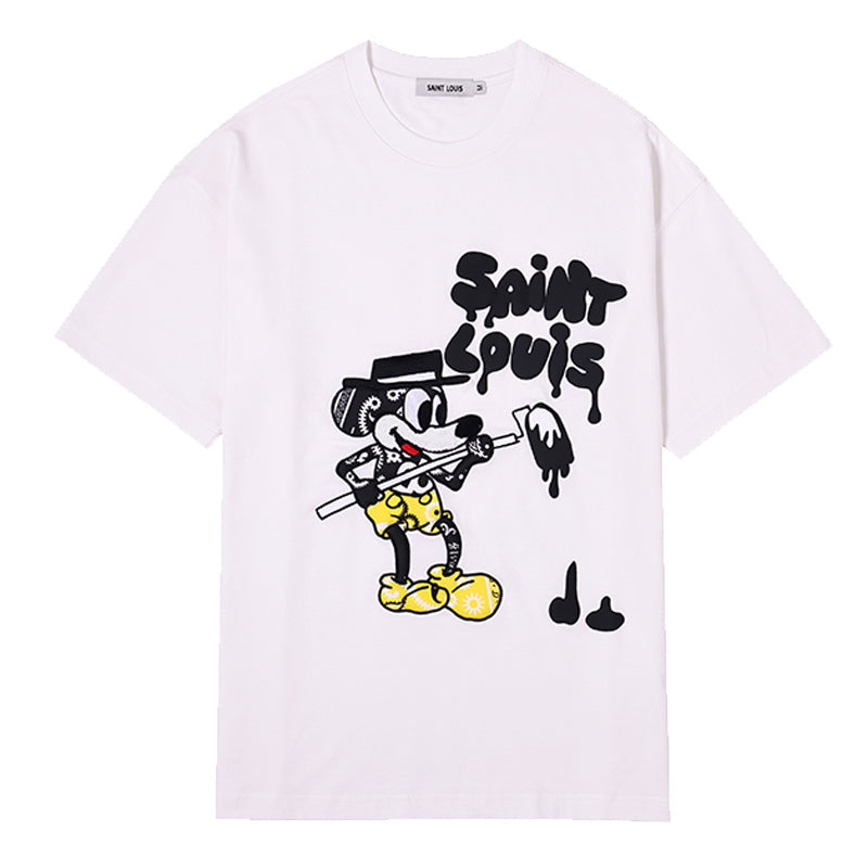 LV Kaos Logo Seri Huruf, Unisex, COD '-L-33