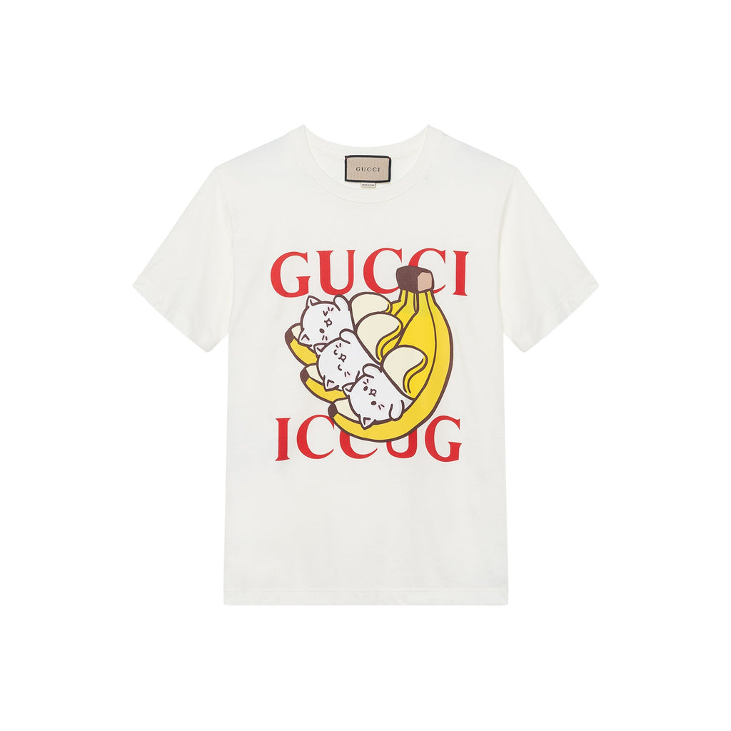 GUCCI Kaos Logo Seri Huruf, Unisex, COD '"    '"  G-63