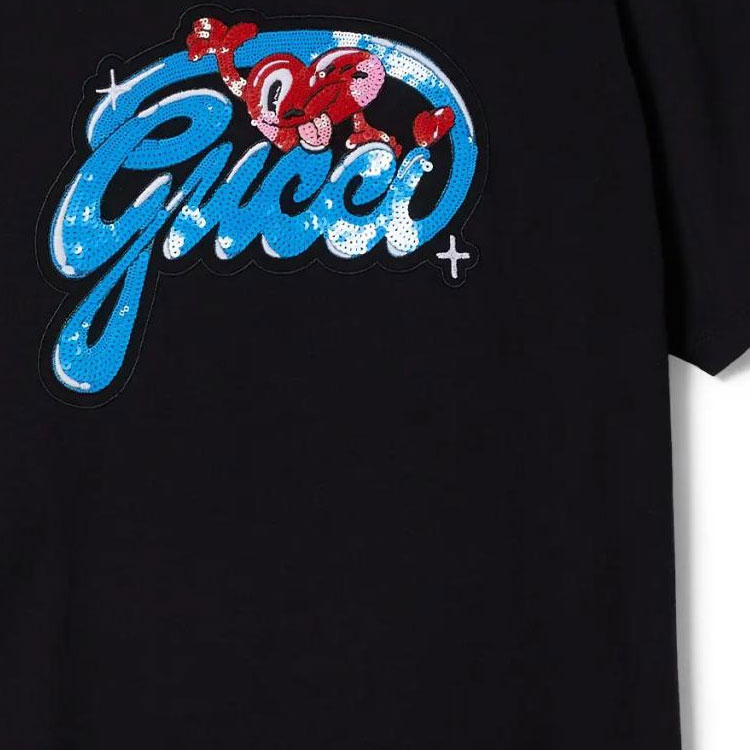 GUCCI Kaos Logo Seri Huruf, Unisex, COD '" "  G-95