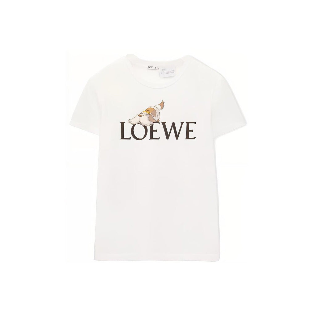 Kaos Pendek LOEWE dengan Motif Gambar/Cetak, Cocok untuk Pria dan Wanita -LE-01