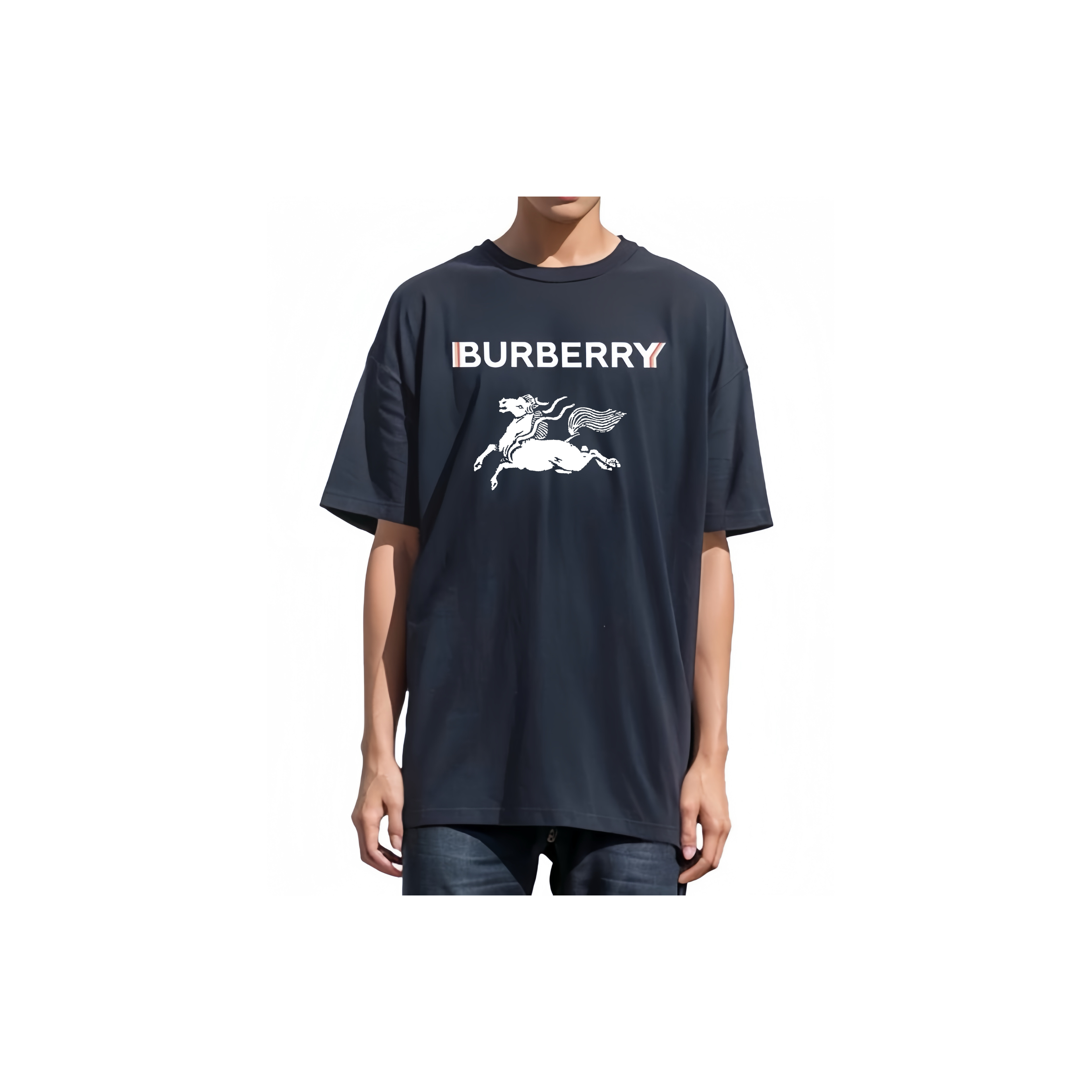 Burberry Kaos Logo Seri Huruf, Unisex, COD '"B-23