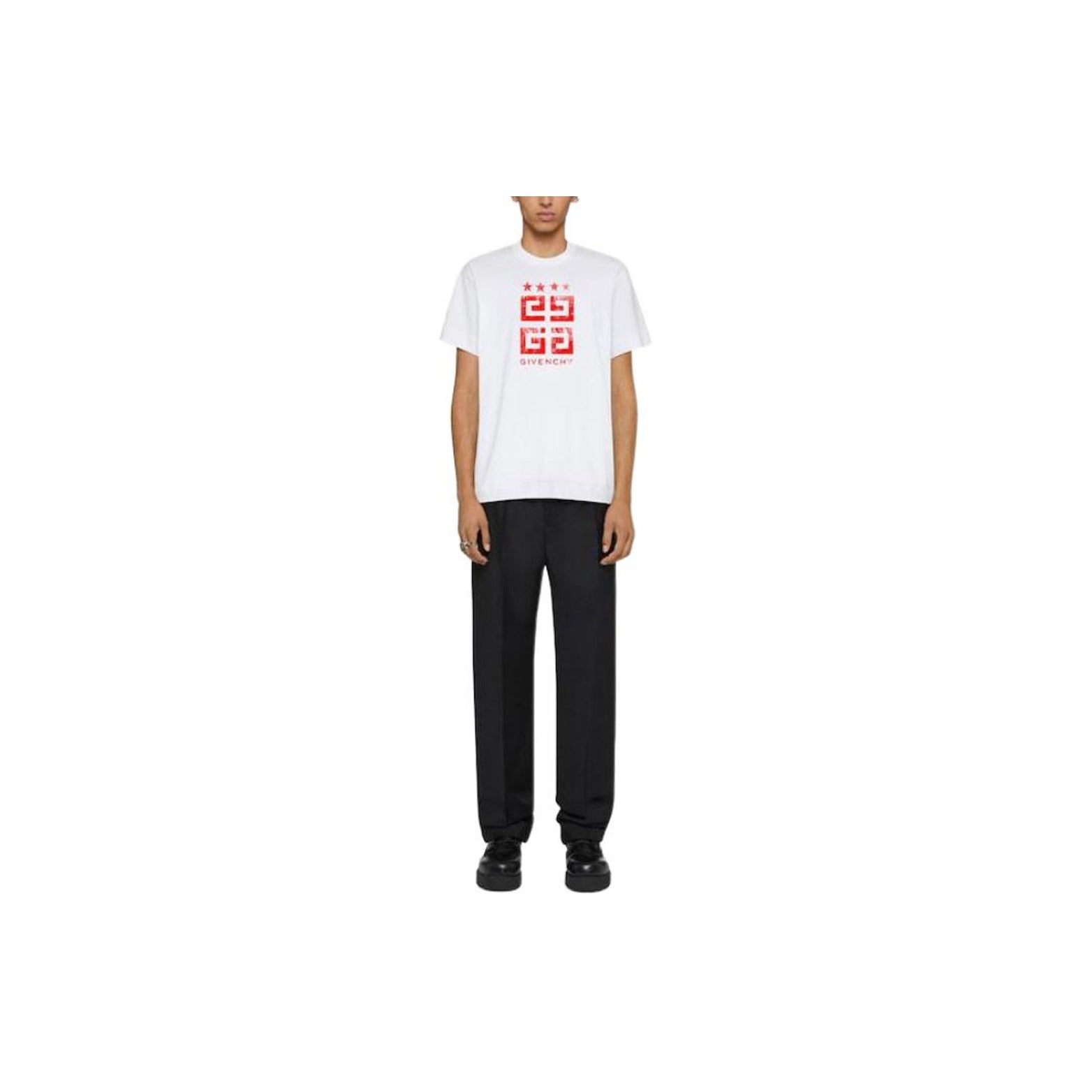 Kaos Givenchy Bermotif, Unisex -J-30