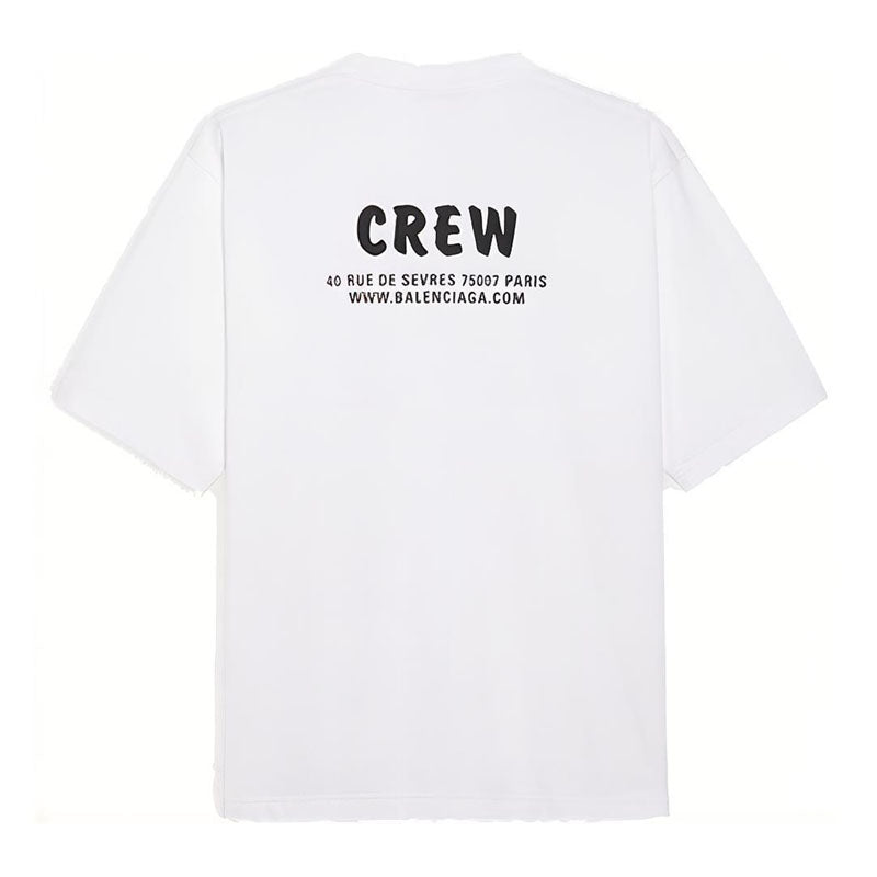 Kaos Pendek Balenciaga dengan Motif Gambar/Cetak, Cocok untuk Pria dan Wanita -BL-40