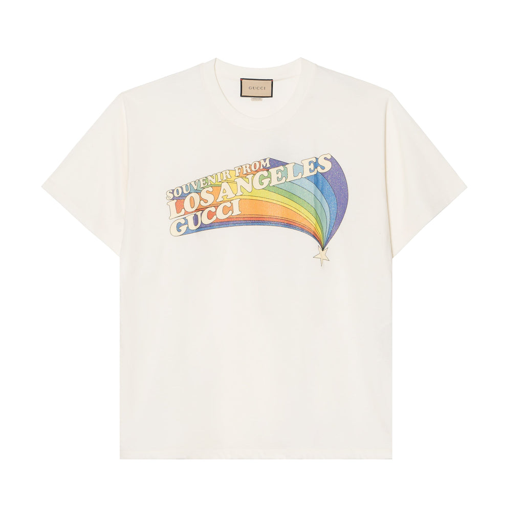 GUCCI Kaos Logo Seri Huruf, Unisex, COD '"   G-86