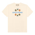 GUCCI Kaos Logo Seri Huruf, Unisex, COD '"   G-85