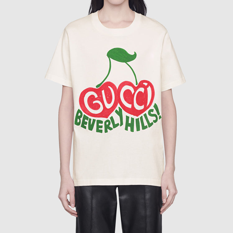 GUCCI Kaos Logo Seri Huruf, Unisex, COD '"    '"  G-54
