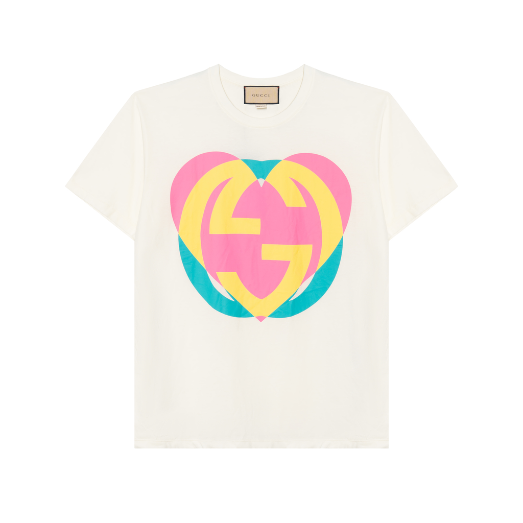 GUCCI Kaos Logo Seri Huruf, Unisex, COD '"   G-71