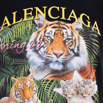 Kaos Pendek Balenciaga dengan Motif Gambar/Cetak, Cocok untuk Pria dan Wanita -BL-53