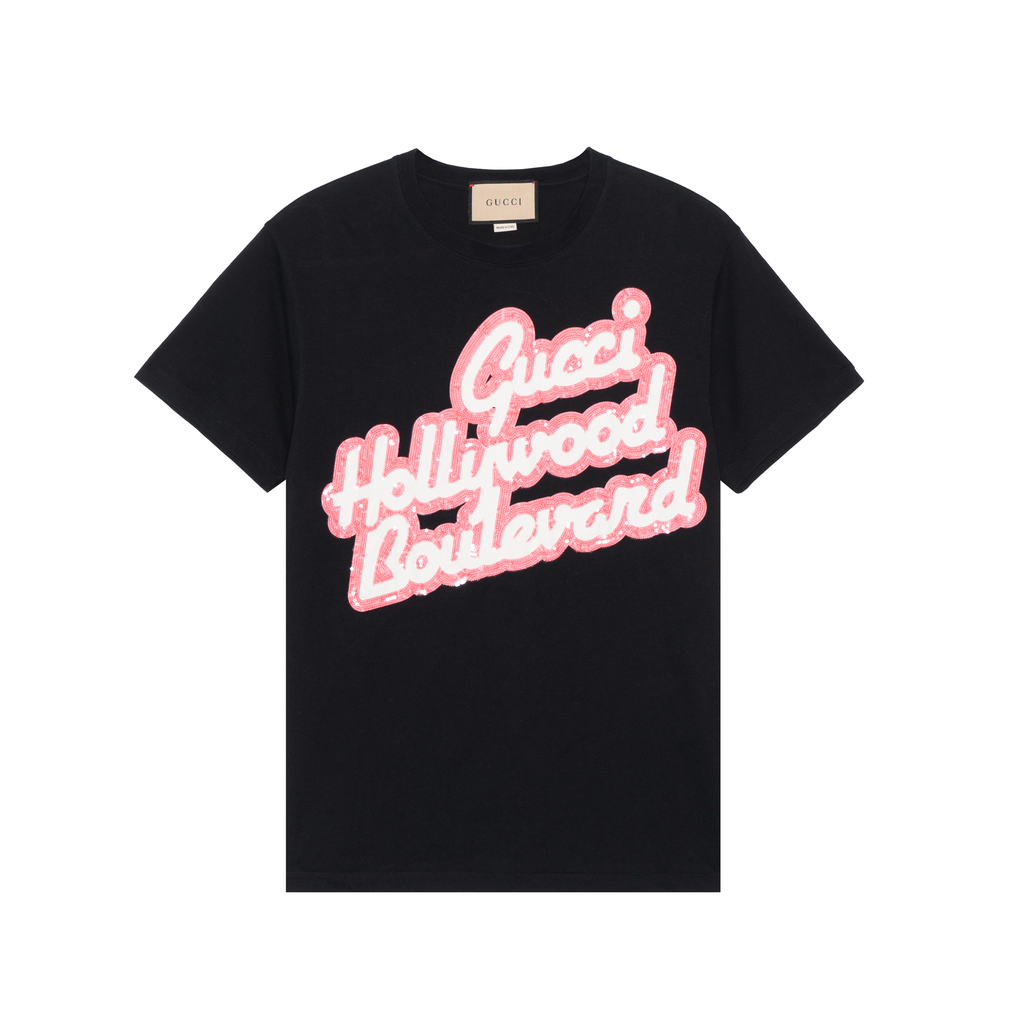 GUCCI Kaos Logo Seri Huruf, Unisex, COD '"    '"  G-37