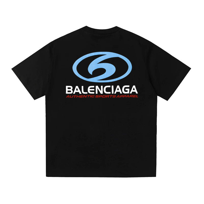 BALENCIAGA Kaos Logo Seri Huruf, Unisex '"COD '"  BA-9
