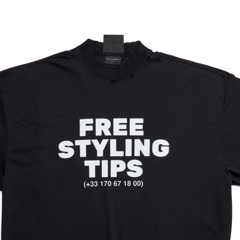 Kaos Pendek Balenciaga dengan Motif Gambar/Cetak, Cocok untuk Pria dan Wanita -BL-45