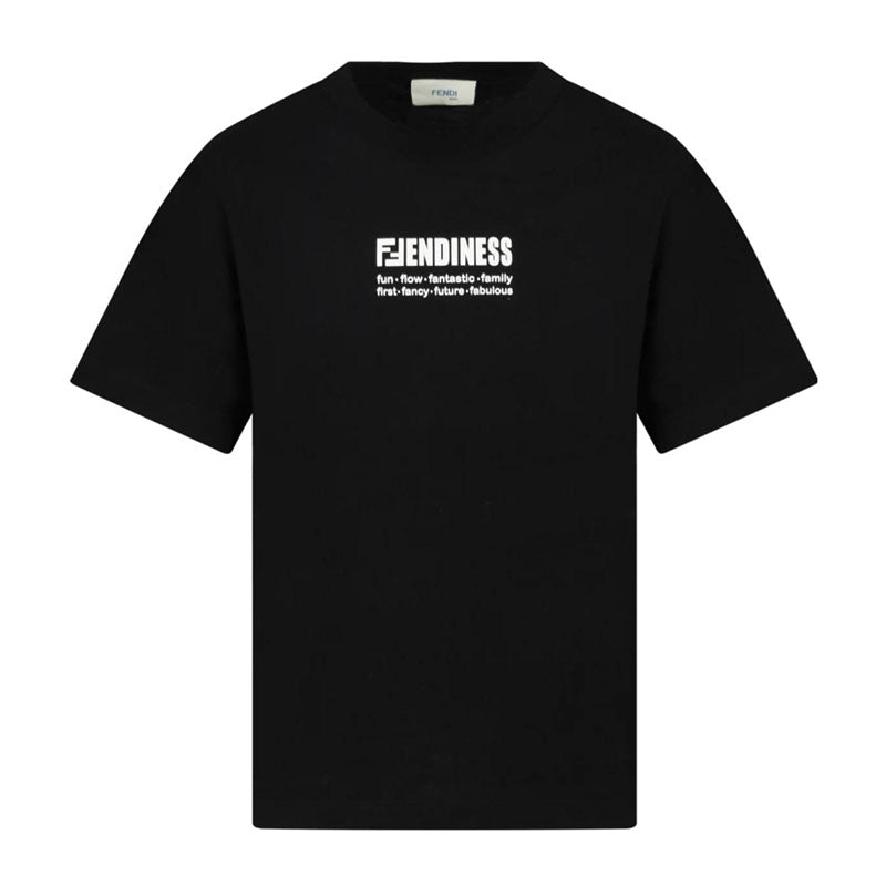 Kaos Pendek FENDI dengan Motif Gambar/Cetak, Cocok untuk Pria dan WanitaF-52