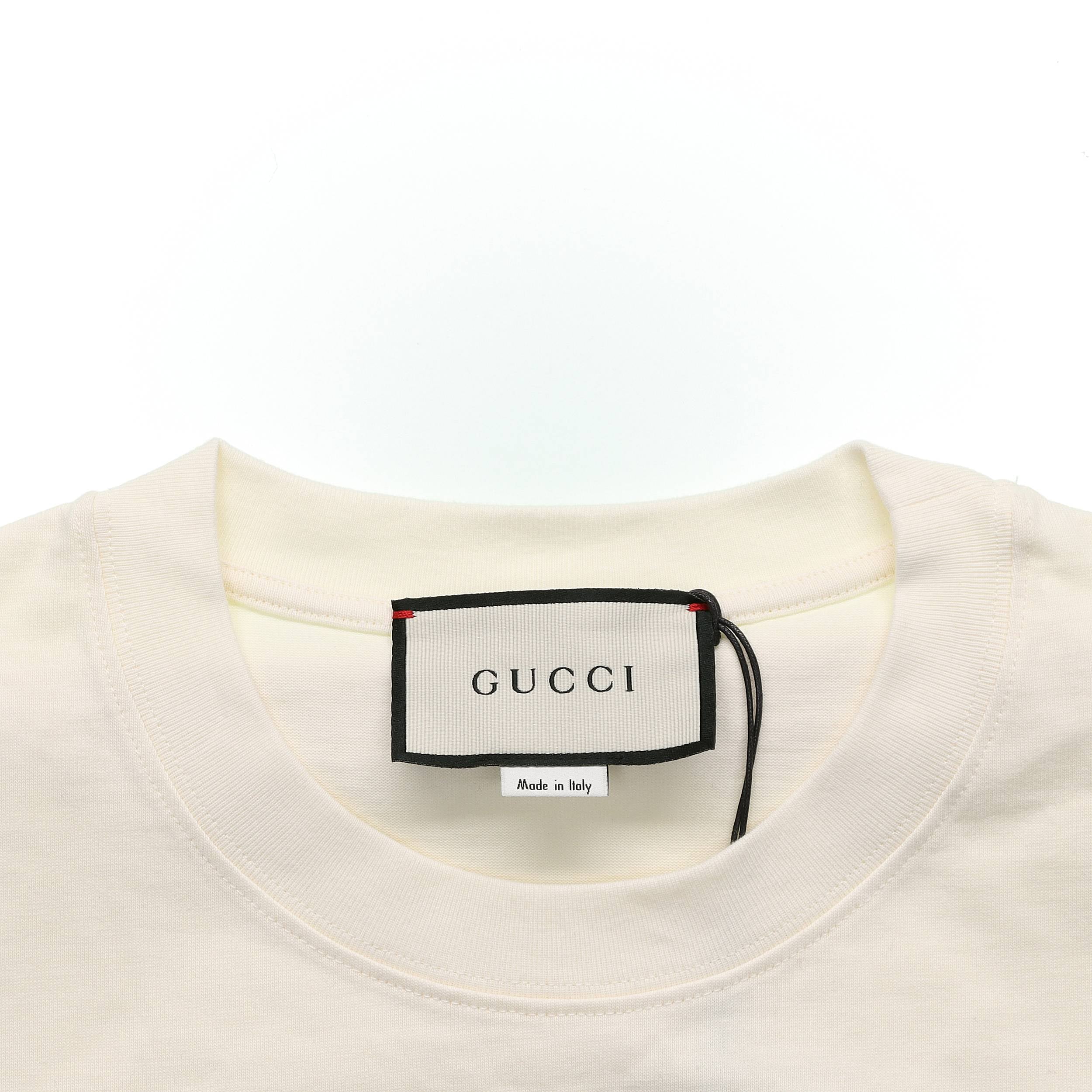 GUCCI Kaos Logo Seri Huruf, Unisex, COD '"   G-85