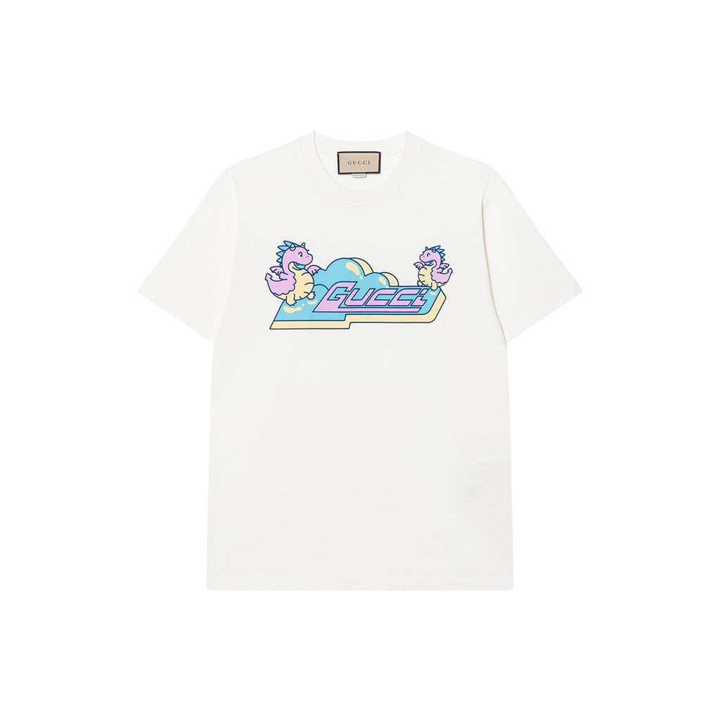 GUCCI Kaos Logo Seri Huruf, Unisex, COD '"   G-74