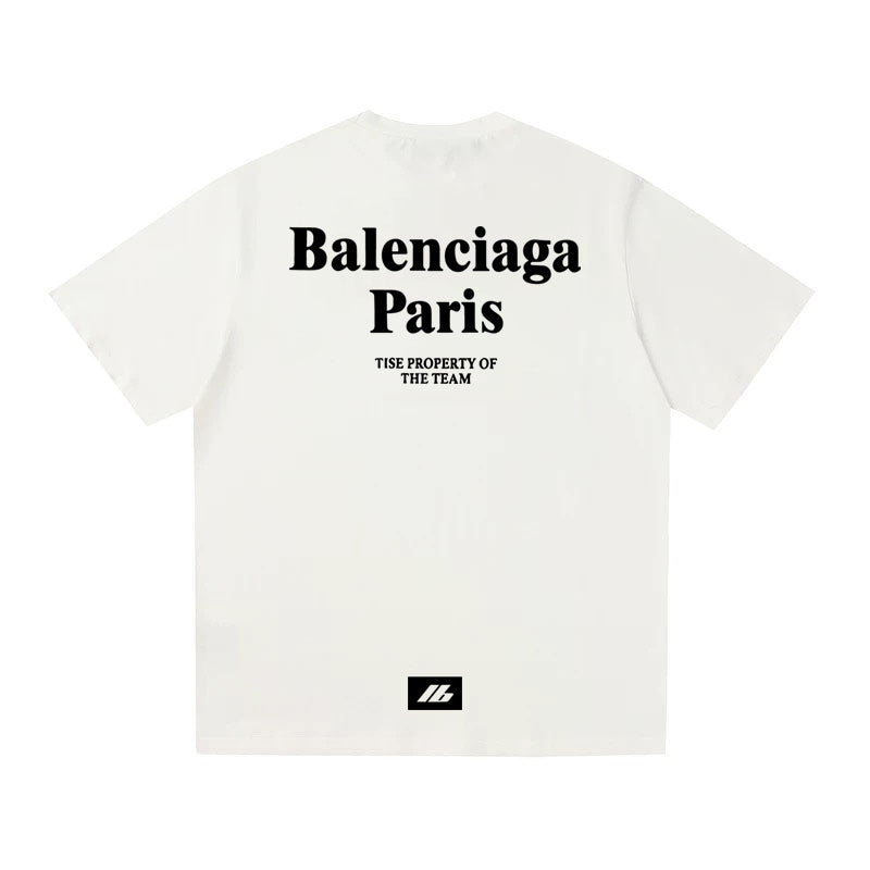 BALENCIAGA Kaos Logo Seri Huruf, Unisex '"COD '"  BA-10