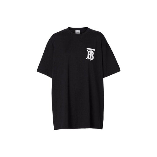 Burberry Kaos Logo Seri Huruf, Unisex, COD '"B-07