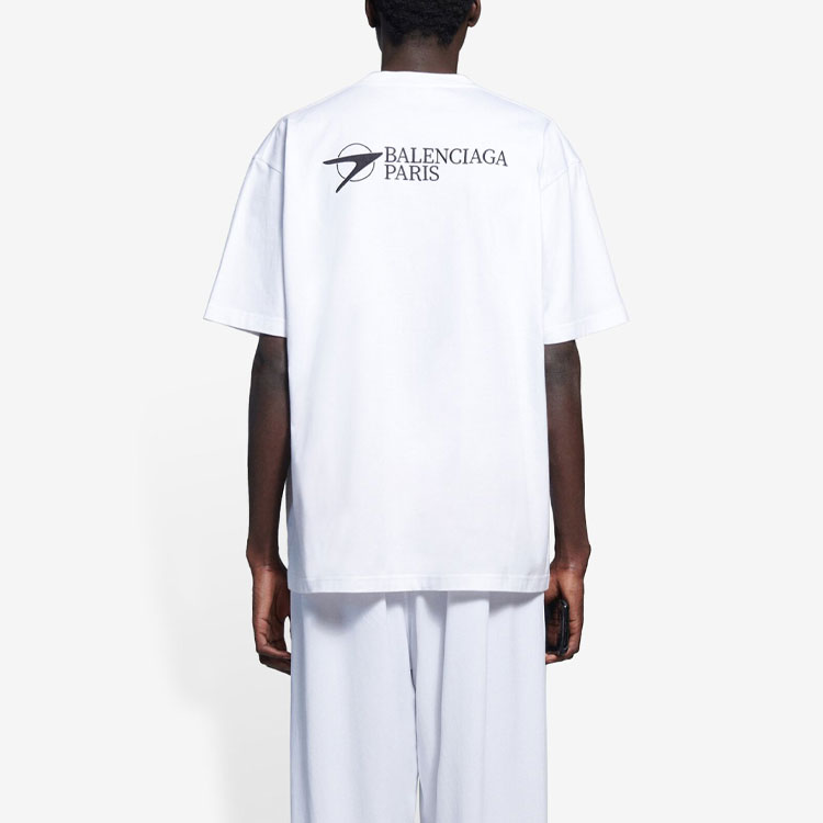 Kaos Pendek Balenciaga dengan Motif Gambar/Cetak, Cocok untuk Pria dan Wanita -BL-51