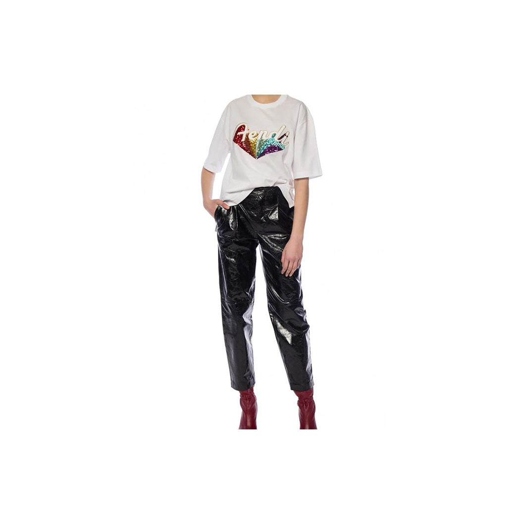 Kaos Pendek FENDI dengan Motif Gambar/Cetak, Cocok untuk Pria dan WanitaF-31