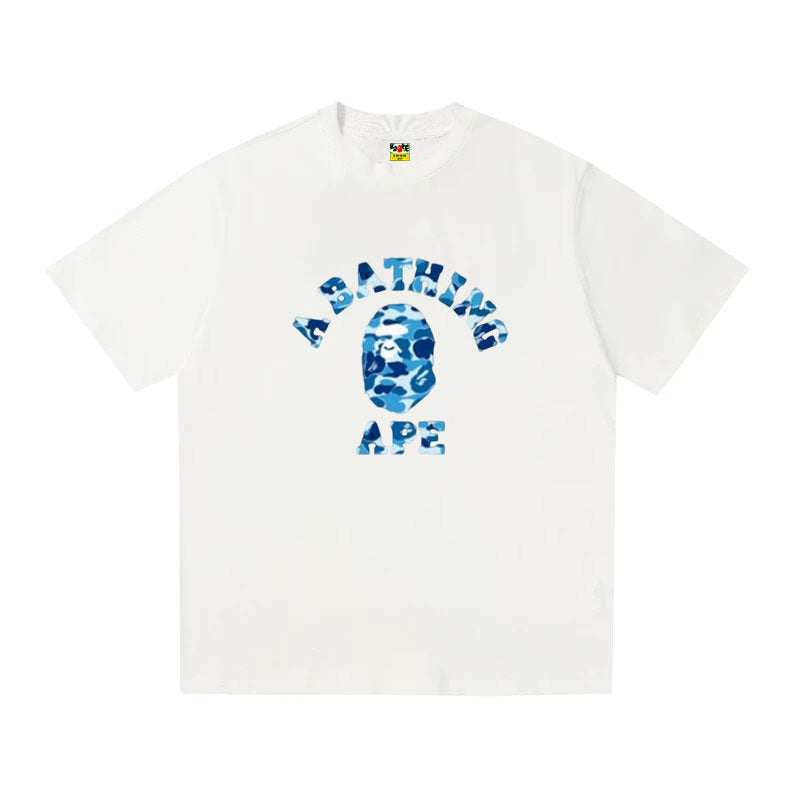 A BATHING APE Kaos Logo Seri Huruf, Unisex '"COD '"  AP-205