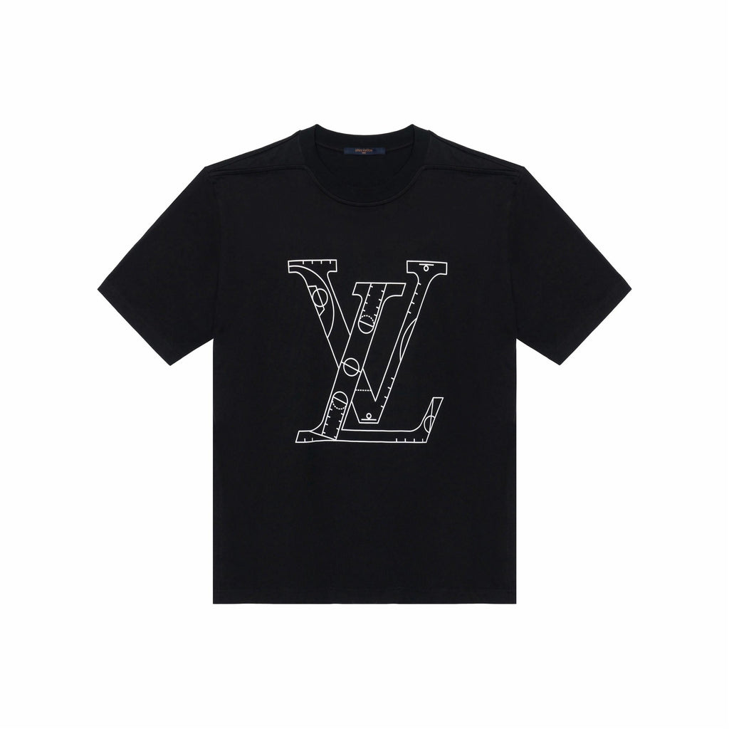LV Kaos Logo Seri Huruf, Unisex, COD '-L-21