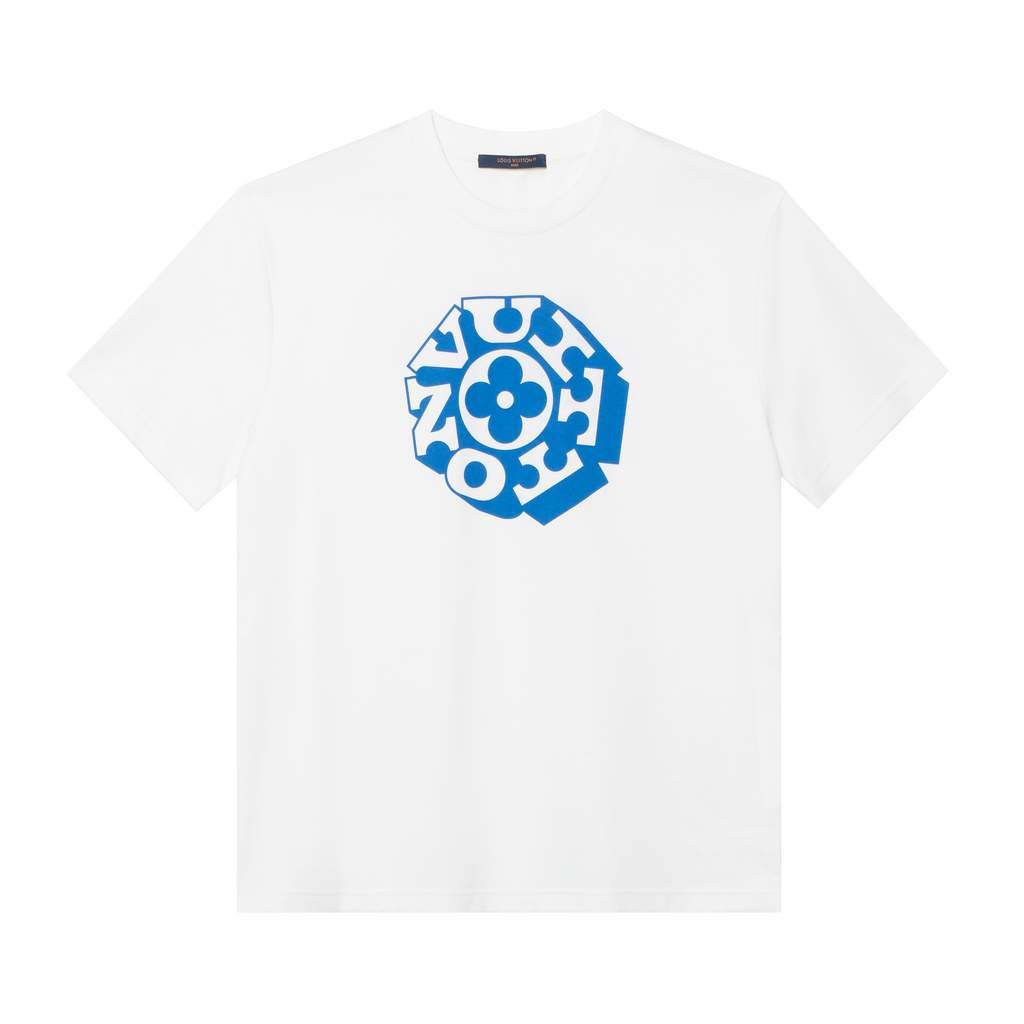 LV Kaos Logo Seri Huruf, Unisex, COD '-L-13