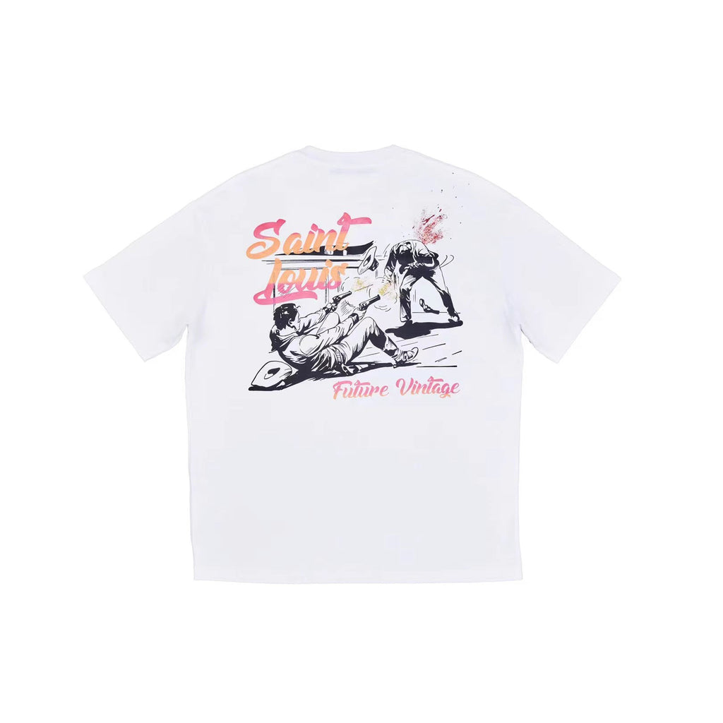 LV Kaos Logo Seri Huruf, Unisex, COD '-L-23