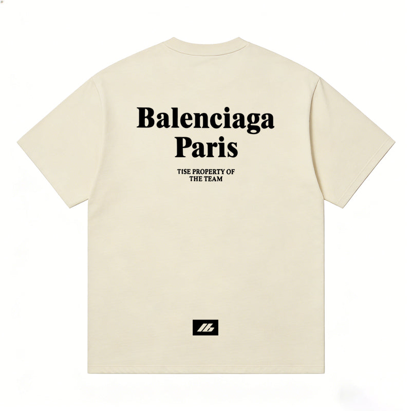 BALENCIAGA Kaos Logo Seri Huruf, Unisex '"COD '"  BA-10