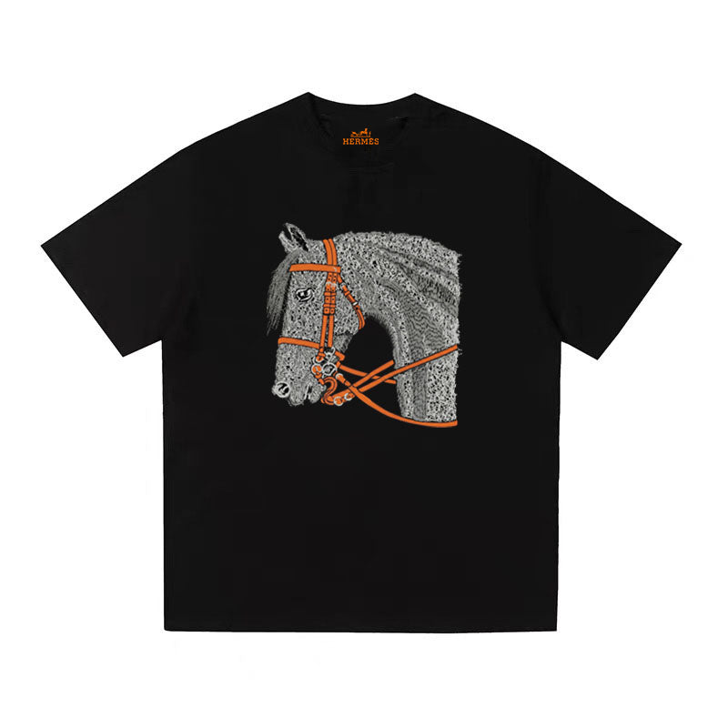 HERMES Kaos Logo Seri Huruf, Unisex '"COD '"  HE - 1