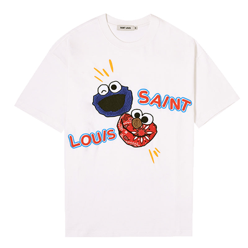 LV Kaos Logo Seri Huruf, Unisex, COD '-L-31