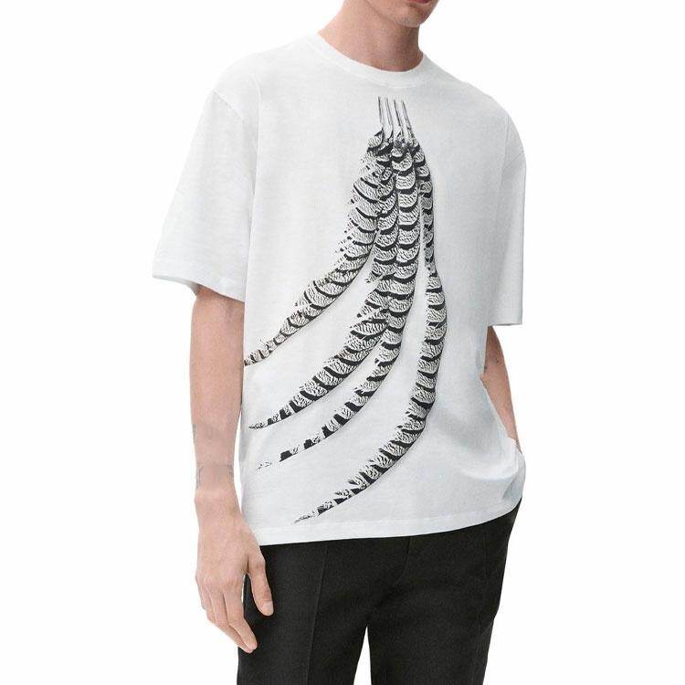 Kaos Pendek LOEWE dengan Motif Gambar/Cetak, Cocok untuk Pria dan Wanita -LE-14