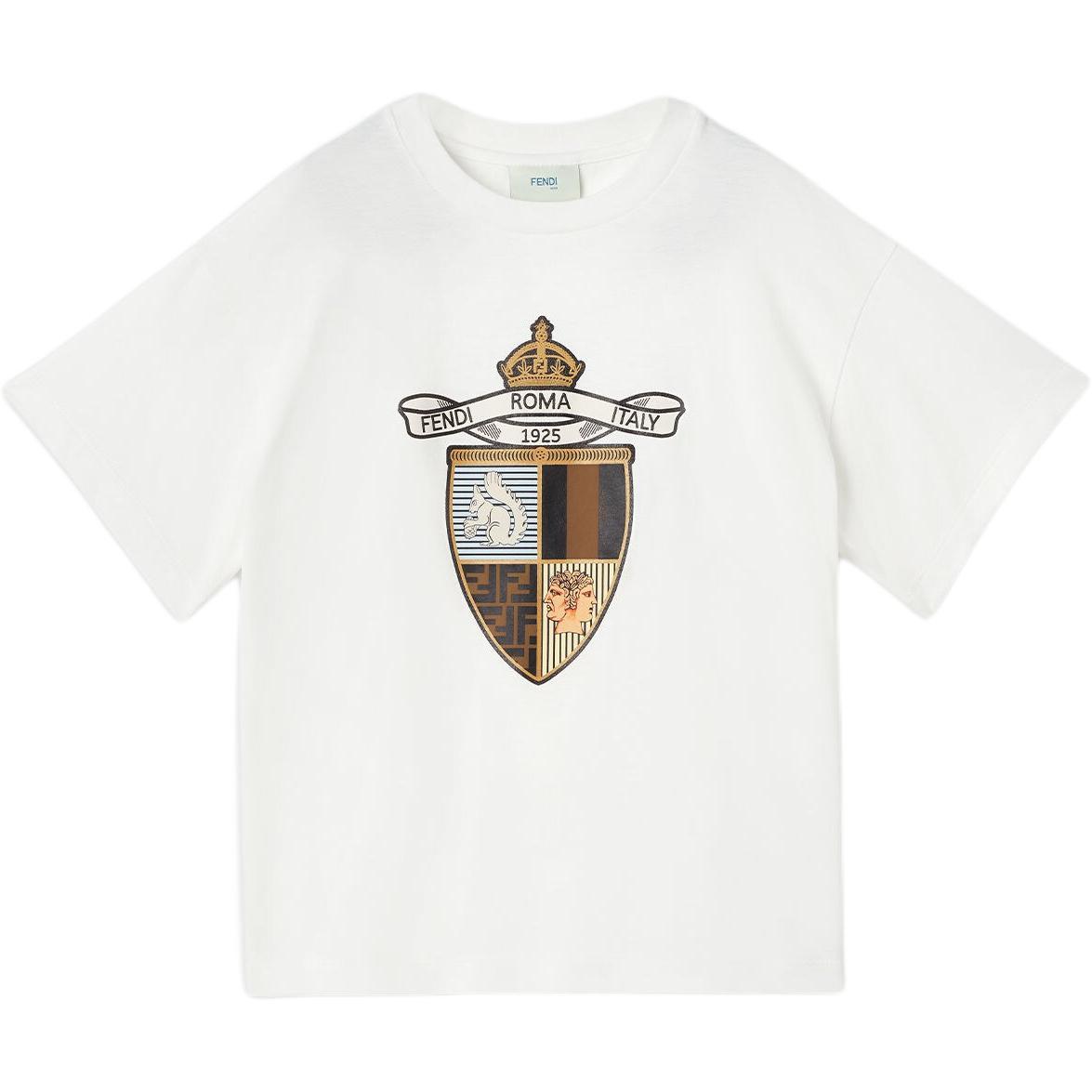 Kaos Pendek FENDI dengan Motif Gambar/Cetak, Cocok untuk Pria dan WanitaF-45