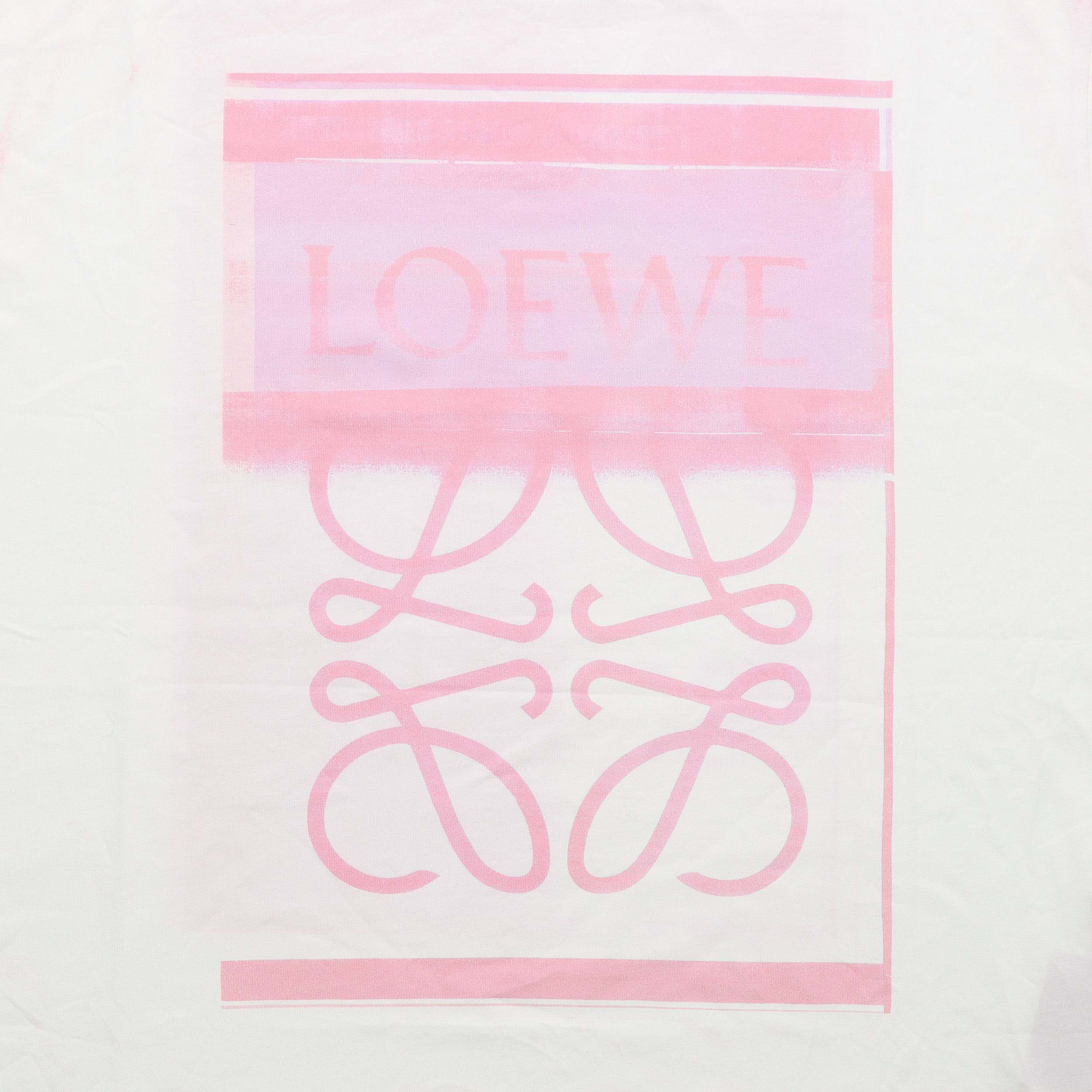 Kaos Pendek LOEWE dengan Motif Gambar/Cetak, Cocok untuk Pria dan Wanita -LE-06