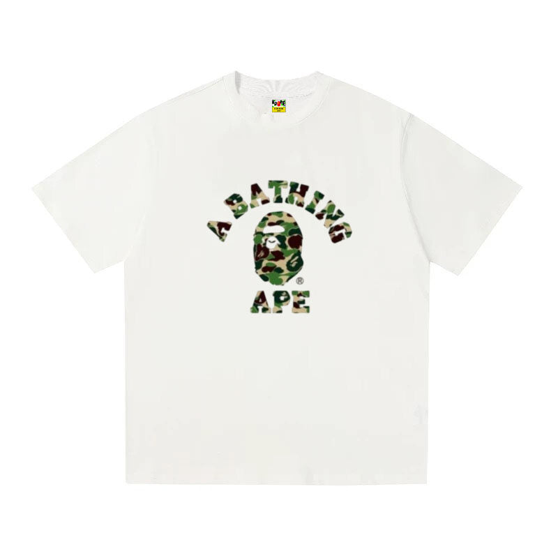 A BATHING APE Kaos Logo Seri Huruf, Unisex '"COD '"  AP-203