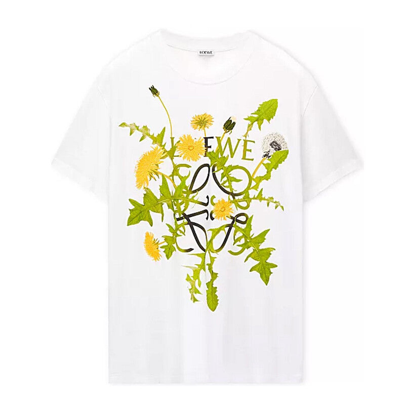 Kaos Pendek LOEWE dengan Motif Gambar/Cetak, Cocok untuk Pria dan Wanita -LE-05