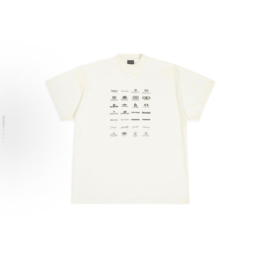 BALENCIAGA Kaos Logo Seri Huruf, Unisex '"COD '"  BA-2