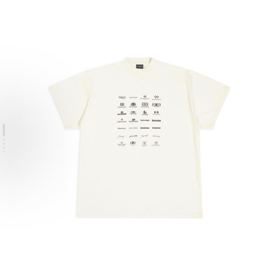 BALENCIAGA Kaos Logo Seri Huruf, Unisex '"COD '"  BA-2