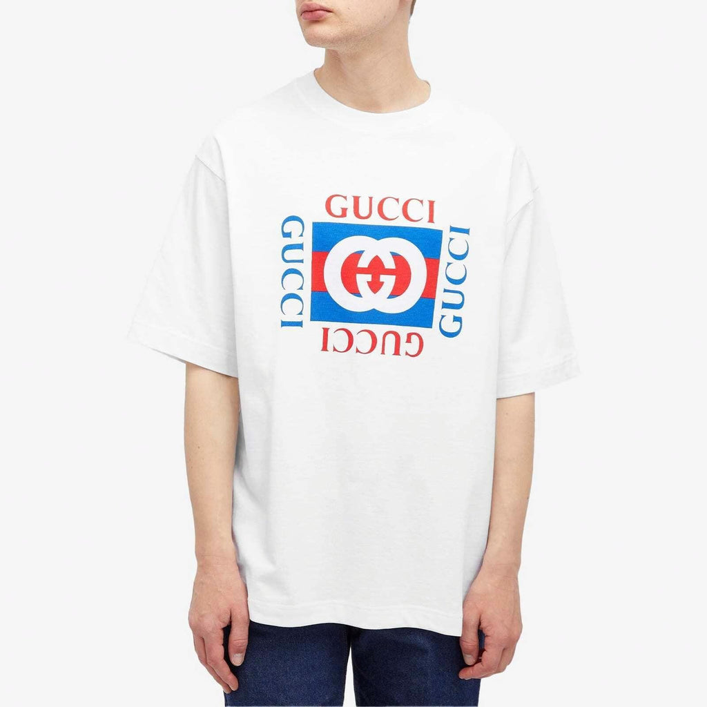 GUCCI Kaos Logo Seri Huruf, Unisex, COD '"    '"  G-26