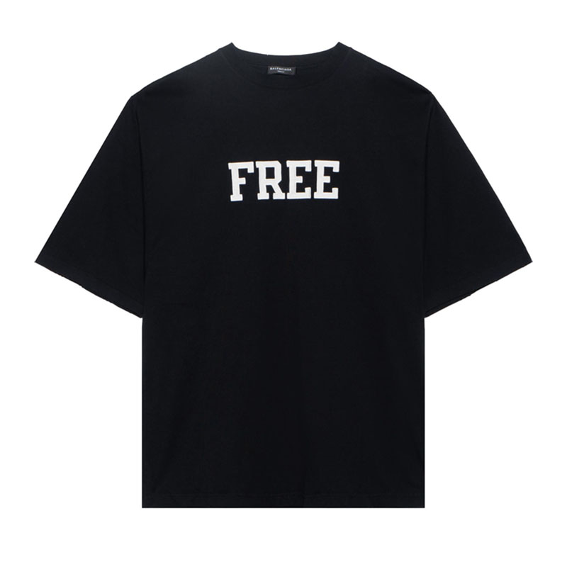 Kaos Pendek Balenciaga dengan Motif Gambar/Cetak, Cocok untuk Pria dan Wanita -BL-50