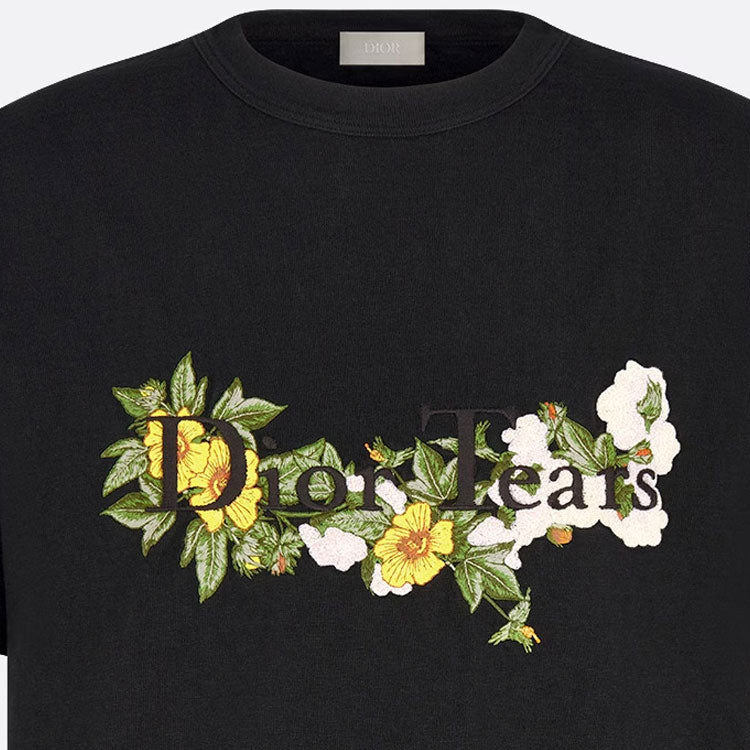 Kaos Pendek DIOR dengan Motif Gambar/Cetak, Cocok untuk Pria dan Wanita  -D-11