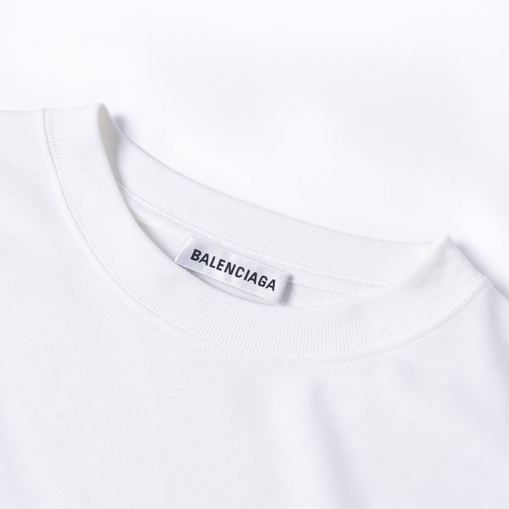 Kaos Pendek Balenciaga dengan Motif Gambar/Cetak, Cocok untuk Pria dan Wanita -BL-36