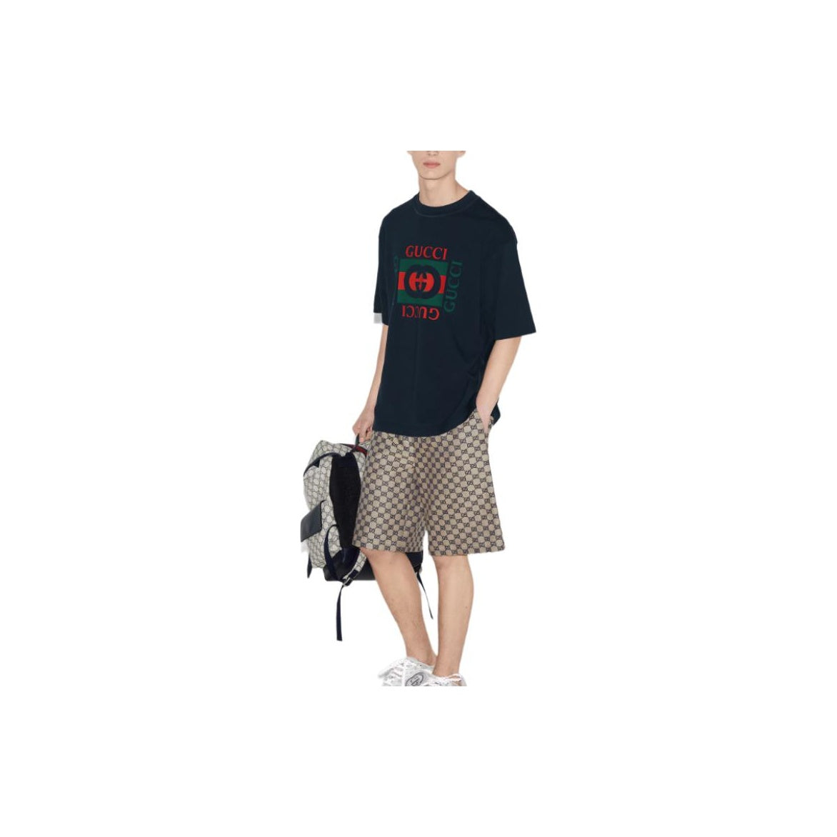 GUCCI Kaos Logo Seri Huruf, Unisex, COD '"    '"  G-52