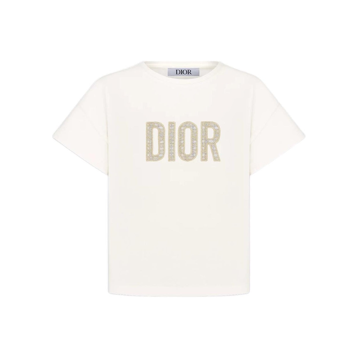 Kaos Pendek DIOR dengan Motif Gambar/Cetak, Cocok untuk Pria dan Wanita  -D-10