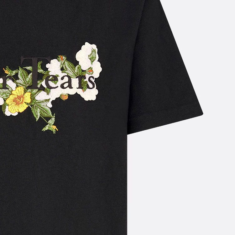 Kaos Pendek DIOR dengan Motif Gambar/Cetak, Cocok untuk Pria dan Wanita  -D-11