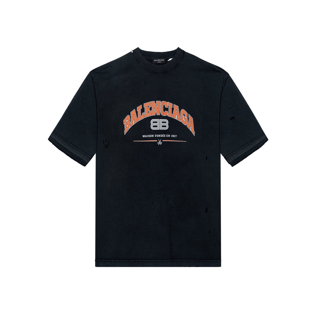 Kaos Pendek Balenciaga dengan Motif Gambar/Cetak, Cocok untuk Pria dan Wanita -BL-27