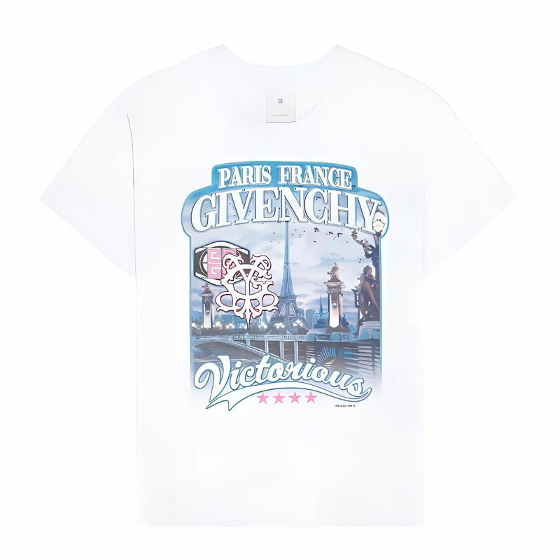Kaos Givenchy Bermotif, Unisex -J-39